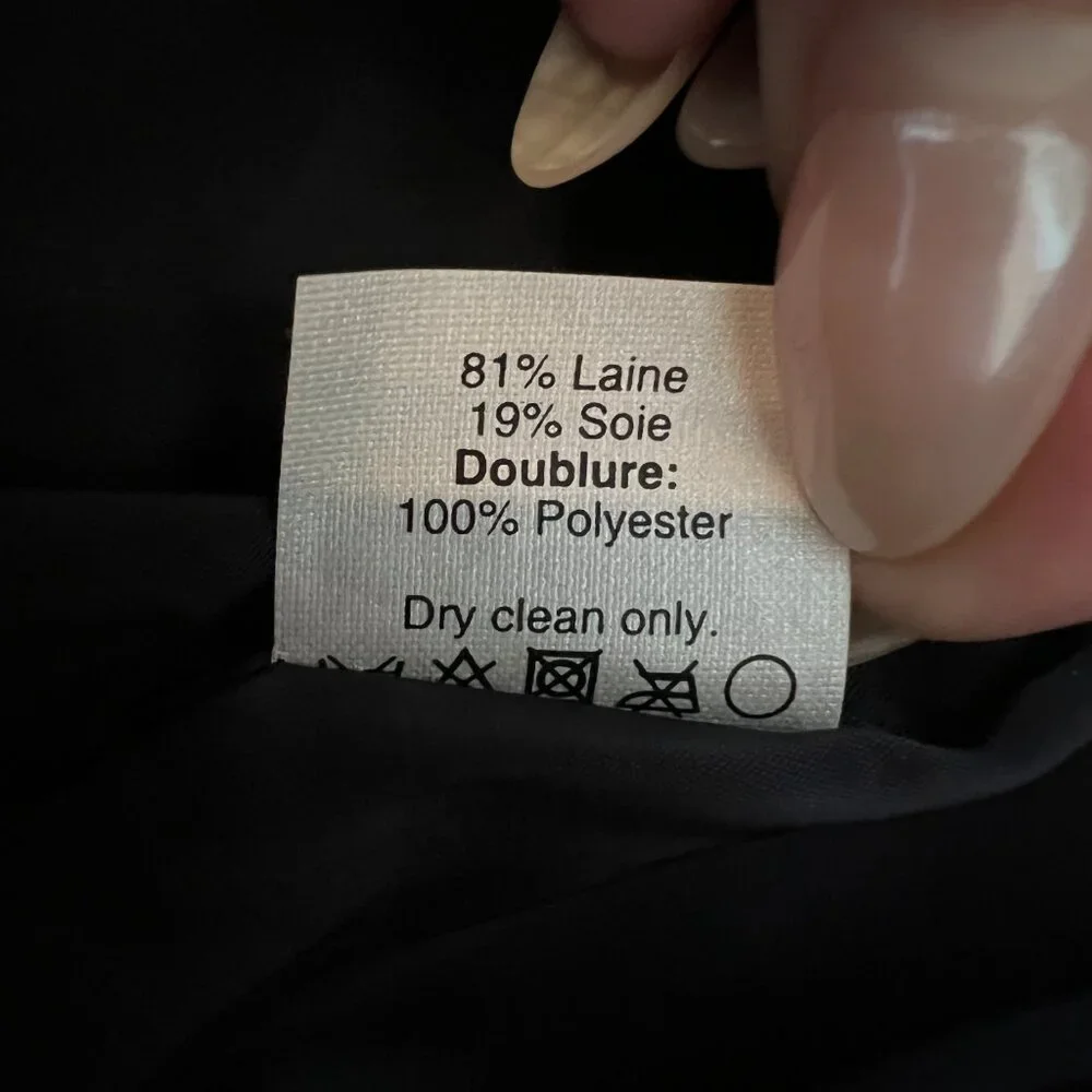 *HP!!* - J. Crew - No. 2 Pencil Skirt Italian Wool - Navy/Pink-Purple Geo - 0P - Picture 5 of 5